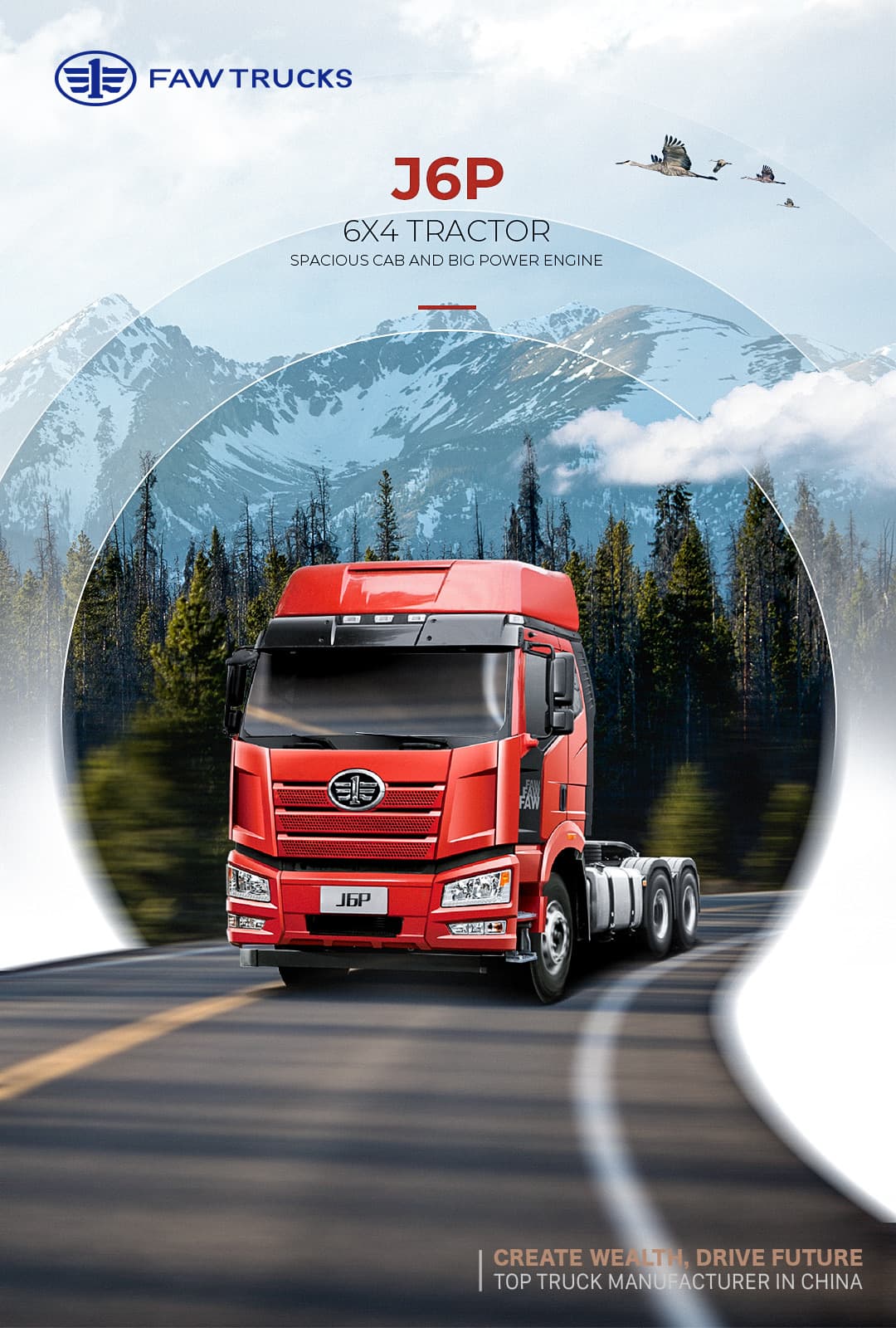 FAW J6P 6×4 tractor unit